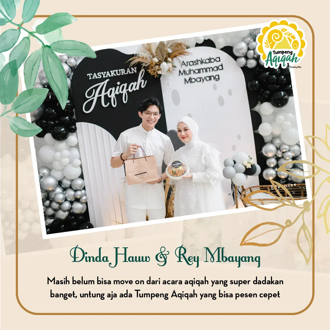 Testimoni Dinda Hauw & Rey Mbayang — Tumpeng Mini Aqiqah